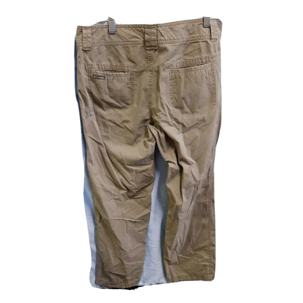 Columbia Size 10 Womens Brown Khaki Pants Outdoor Hiking Active - Picture 2 of 5